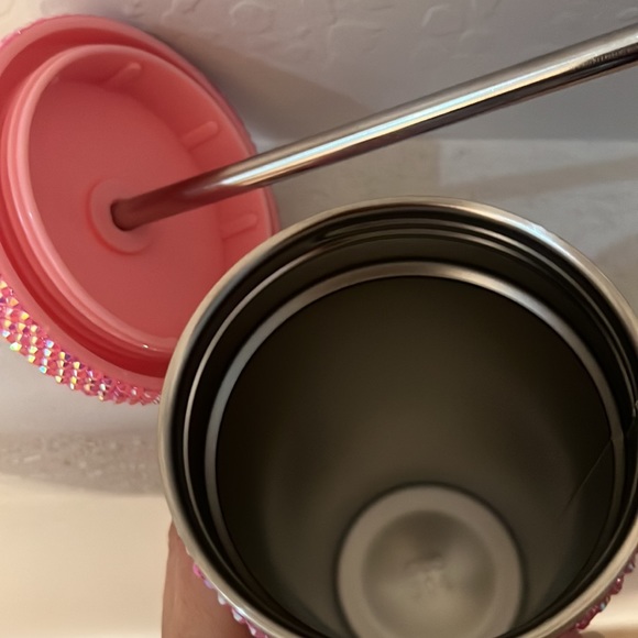 Rhinestone Tumbler With HAMSA & Evil Eye 17 oz - Picture 3 of 5